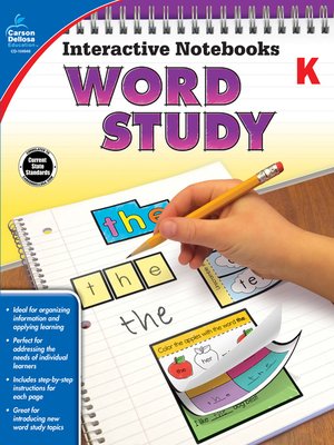 cover image of Interactive Notebooks Word Study, Grade K